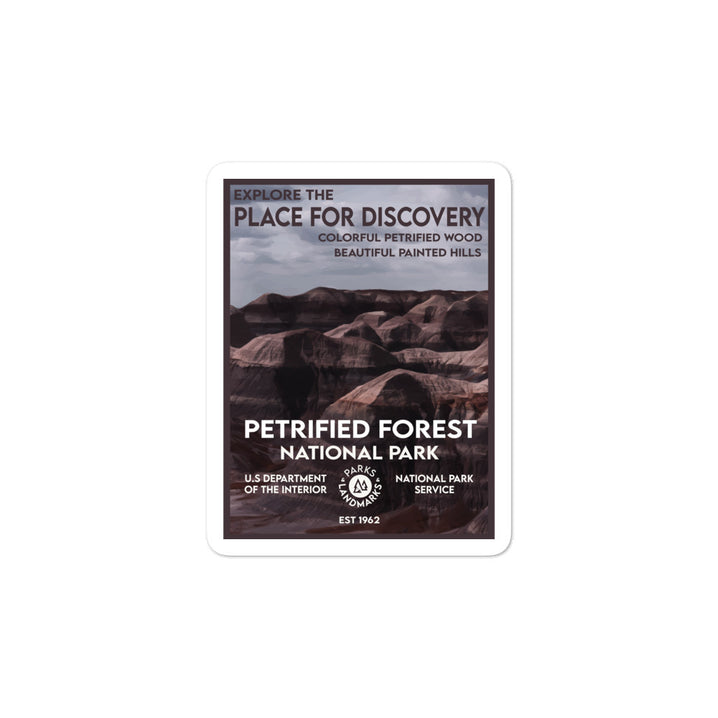 Petrified Forest National Park Sticker - WPA Style