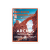 Arches National Park Sticker WPA Style