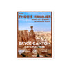Bryce Canyon National Park Sticker - Thors Hammer - WPA Style