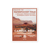 Capitol Reef National Park Poster Sticker - WPA Style