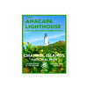 Channel Islands National Park Sticker - Light House - WPA Style