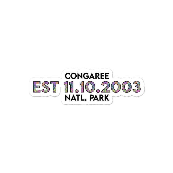 Congaree National Park Sticker - Established Line