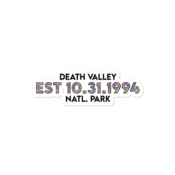 Death Valley National Park Sticker - Established Line