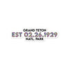 Grand Teton National Park Sticker - Established Line