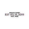 Indiana Dunes National Park Sticker - Established Line