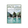 Kenai Fjords National Park Sticker - WPA Style