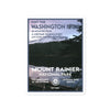 Mount Rainier National Park Sticker - WPA Style