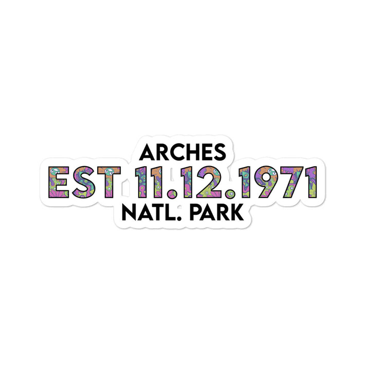 Arches National Park Sticker - Established Line