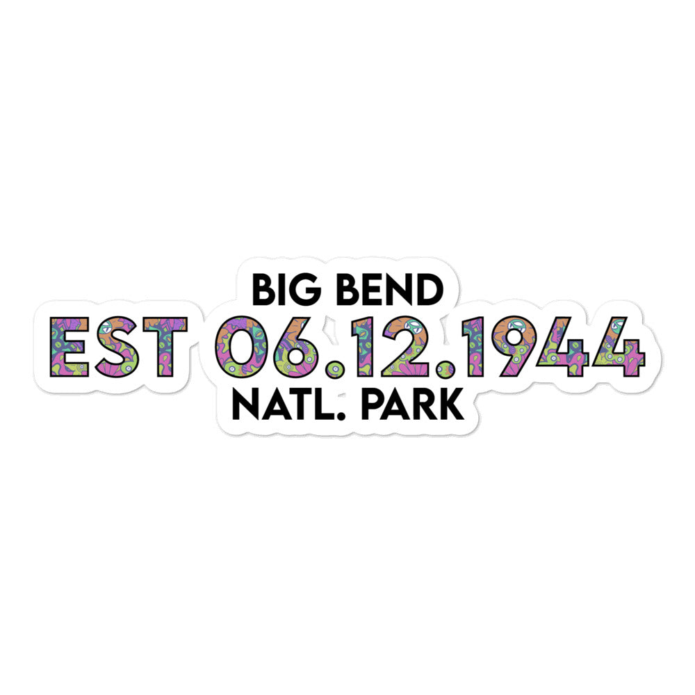 Big Bend National Park Sticker - Established Line