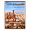Bryce Canyon National Park Sticker - Thors Hammer - WPA Style