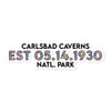 Carlsbad Caverns National Park Sticker - Established Line