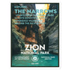 Zion National Park Sticker - WPA Style