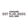 Congaree National Park Sticker - Established Line