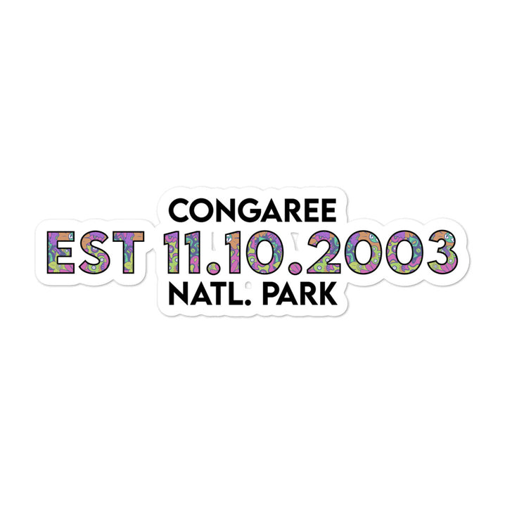 Congaree National Park Sticker - Established Line
