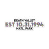 Death Valley National Park Sticker - Established Line