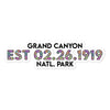 Grand Canyon National Park Sticker - Established Line