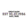 Great Basin National Park Sticker - Established Line