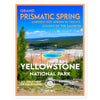 Yellowstone National Park Sticker - Prismatic Spring - WPA Style