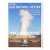 Yellowstone National Park Sticker - Old Faithful - WPA Style