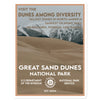 Great Sand Dunes National Park Sticker - WPA Style