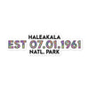 Haleakala National Park Sticker - Established Line