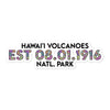 Hawai'i Volcanoes National Park Sticker - Established Line