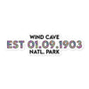 Wind Cave National Park Sticker - Established Line