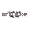 Indiana Dunes National Park Sticker - Established Line