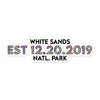 White Sands National Park Sticker - Established Line