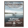 Katmai National Park Sticker - WPA Style