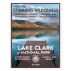 Lake Clark National Park Sticker - WPA Style
