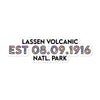 Lassen Volcanic National Park Sticker - Established Line