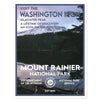 Mount Rainier National Park Sticker - WPA Style