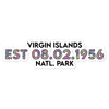 Virgin Islands National Park Sticker - Established Line