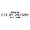 Sequoia National Park Sticker - Established Line