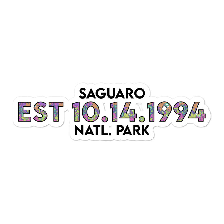 Saguaro National Park Sticker - Established Line