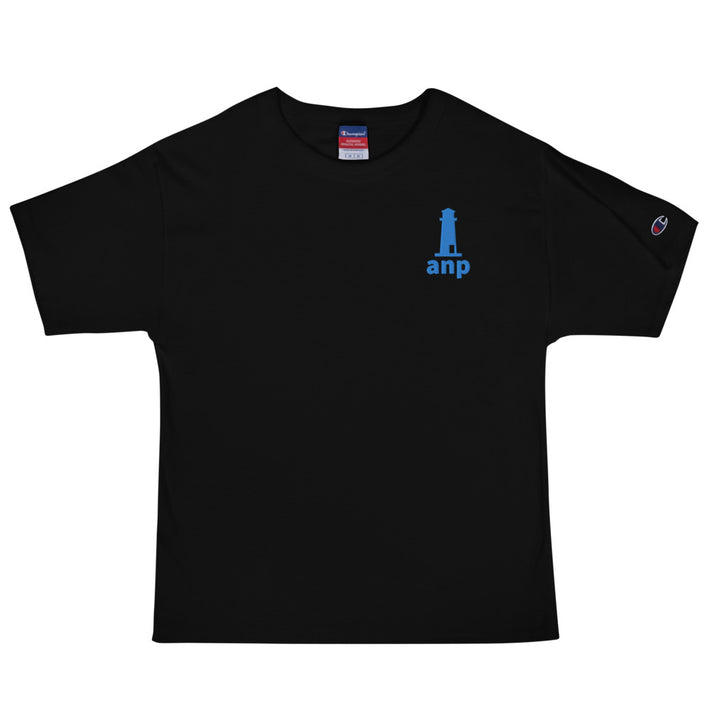 ANP Happy Lighthouse Shirt - Acadia National Park Embroidered Shirt - Parks and Landmarks // Champion