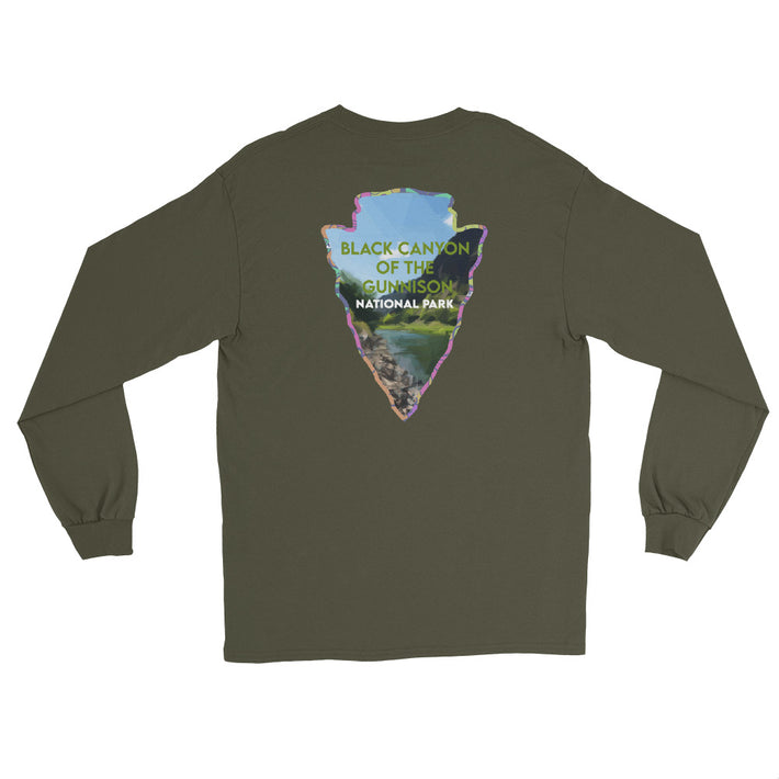 Black Canyon of the Gunnison National Park Long Sleeve Shirt Unisex - Established Line