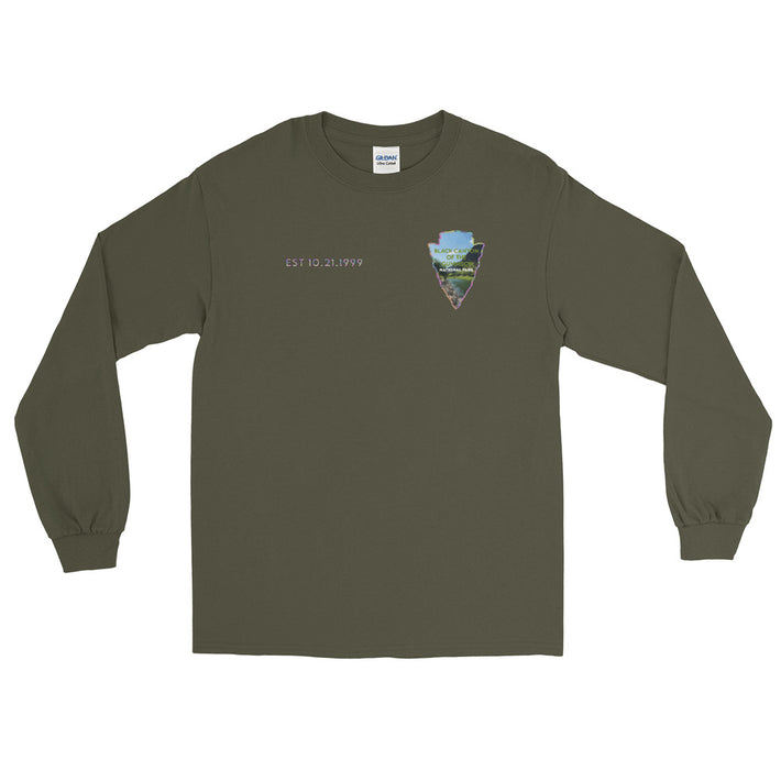 Black Canyon of the Gunnison National Park Long Sleeve Shirt Unisex - Established Line