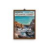 Acadia National Park Poster - North Atlantic Coast WPA Style