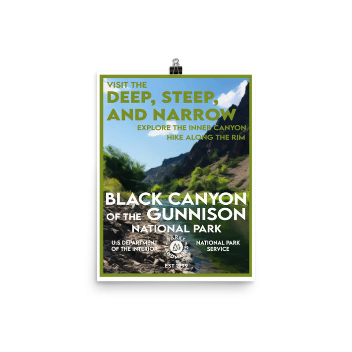 Black Canyon of the Gunnison National Park Poster - WPA Style