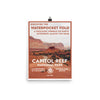 Capitol Reef National Park Poster - WPA Style