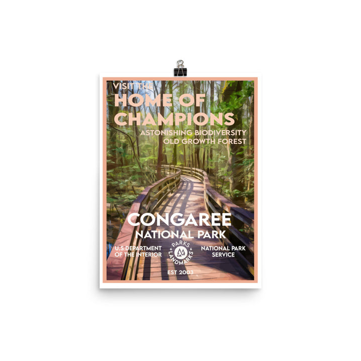 Congaree National Park Poster - WPA Style copy