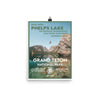 Grand Teton National Park Poster - Phelps Lake - WPA Style