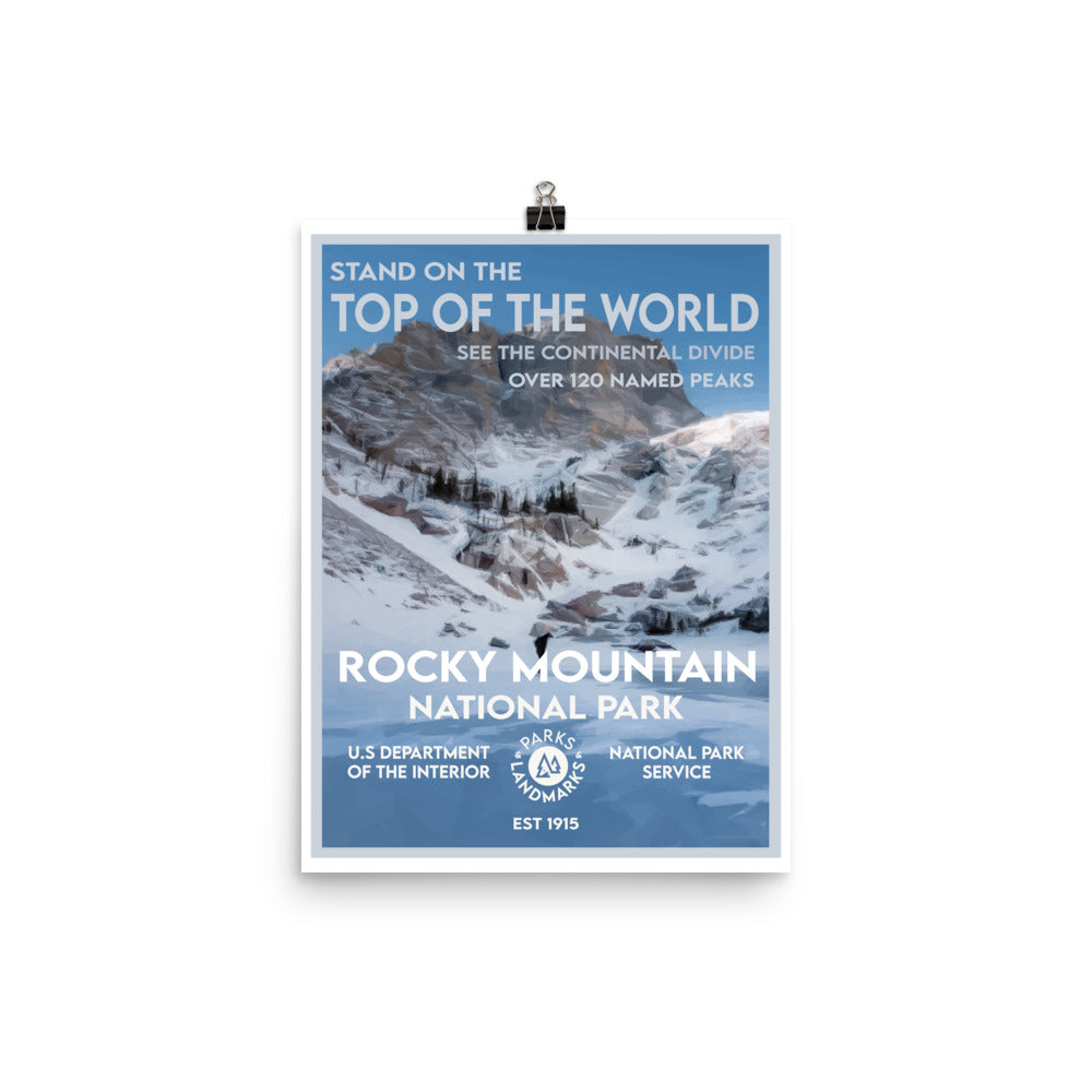 Rocky Mountain National Park Poster - WPA Style