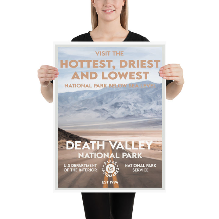 Death Valley National Park Poster - WPA Style