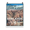 Badlands National Park Poster - WPA Style