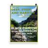 Black Canyon of the Gunnison National Park Poster - WPA Style