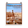 Bryce Canyon National Park Poster - Thors Hammer - WPA Style