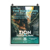 Zion National Park Poster - WPA Style